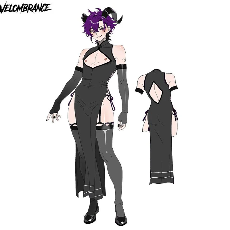 Pre-sale Dragon Demon Cheongsam (4-Piece Set） AS57 - Image 2