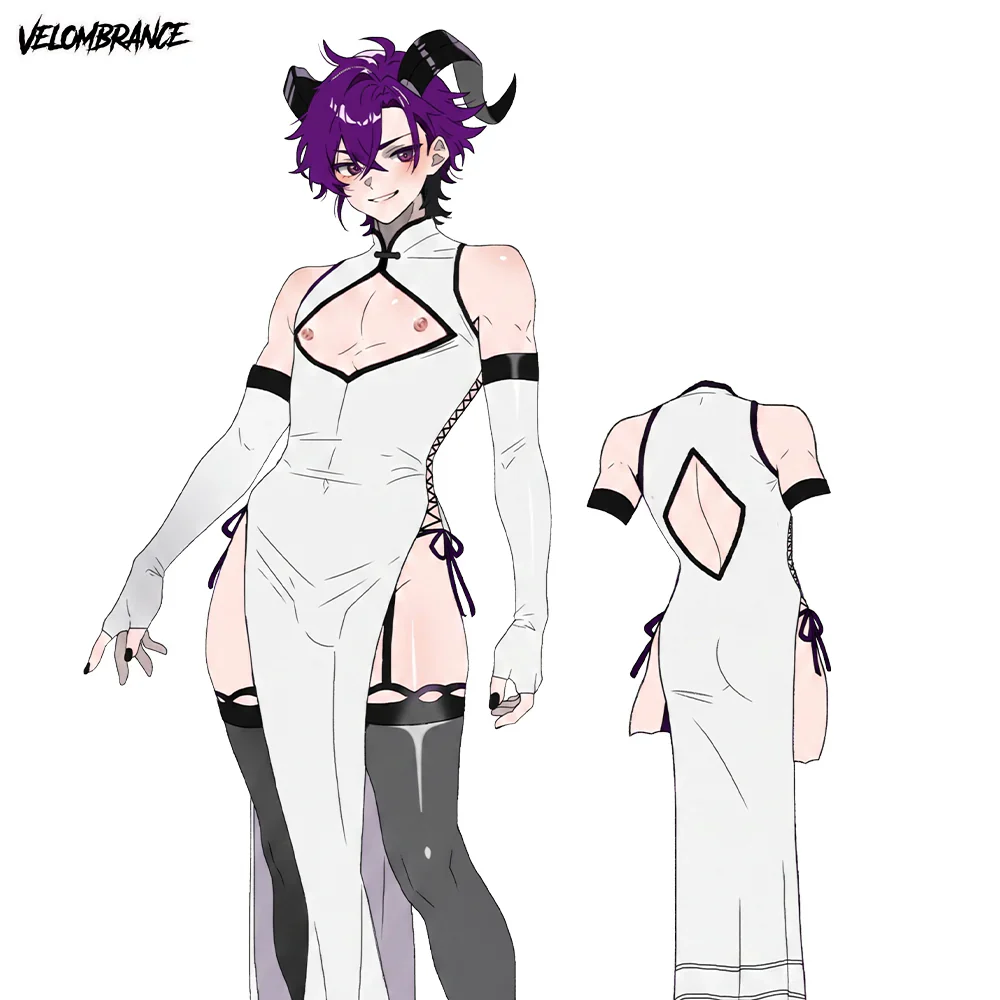Pre-sale Dragon Demon Cheongsam (4-Piece Set） AS57 - Image 3