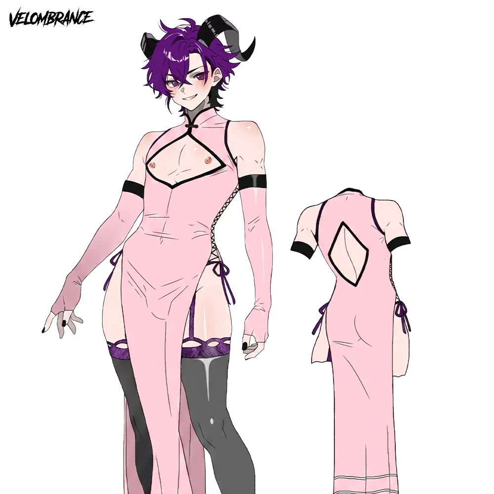 Pre-sale Dragon Demon Cheongsam (4-Piece Set） AS57 - Image 4