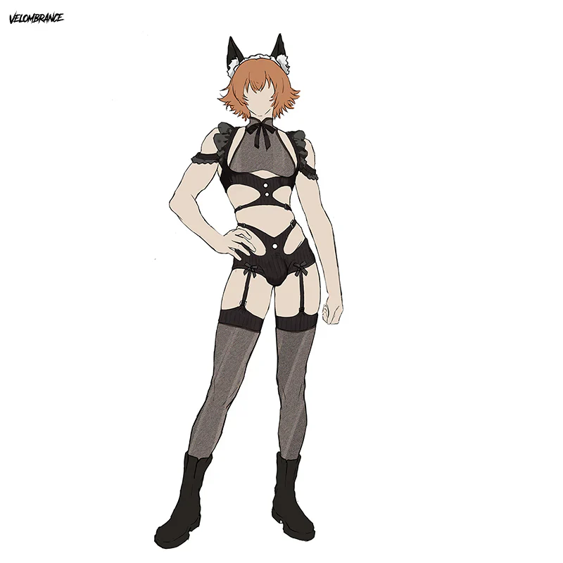 Pre-sale Fox Femboy Set (5-Piece Set) AS53 - Image 3