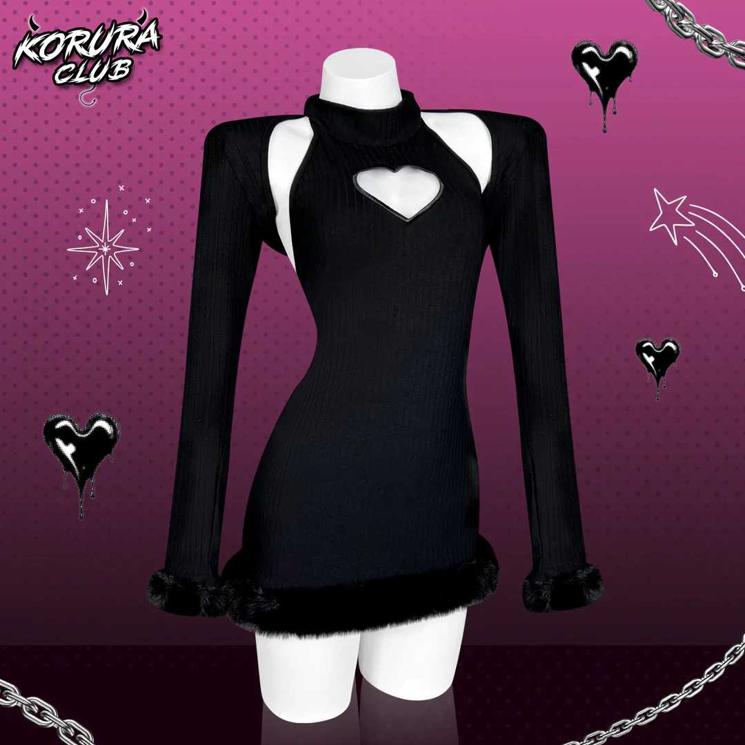Heart-Trimmed Frayed Skirt KO116 - Image 2