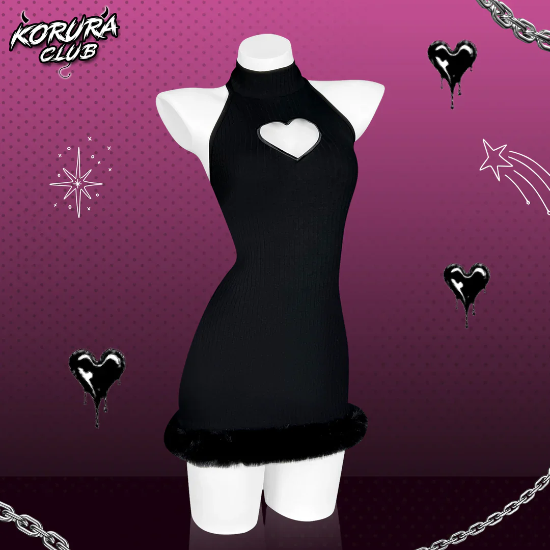 Heart-Trimmed Frayed Skirt KO116 - Image 3
