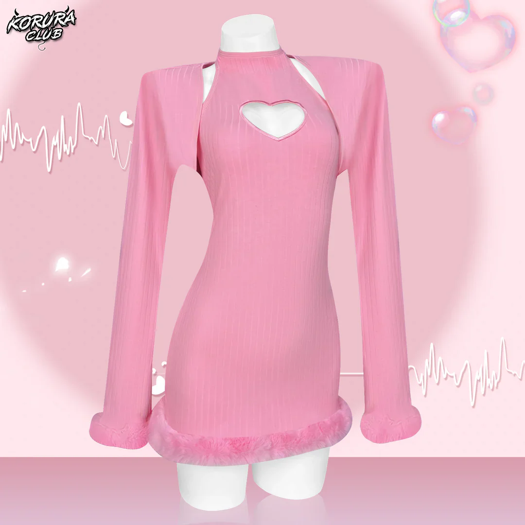 Heart-Trimmed Frayed Skirt KO116 - Image 5