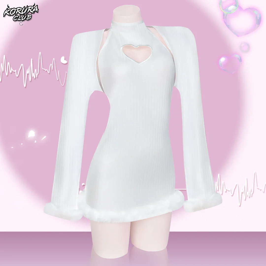Heart-Trimmed Frayed Skirt KO116 - Image 7