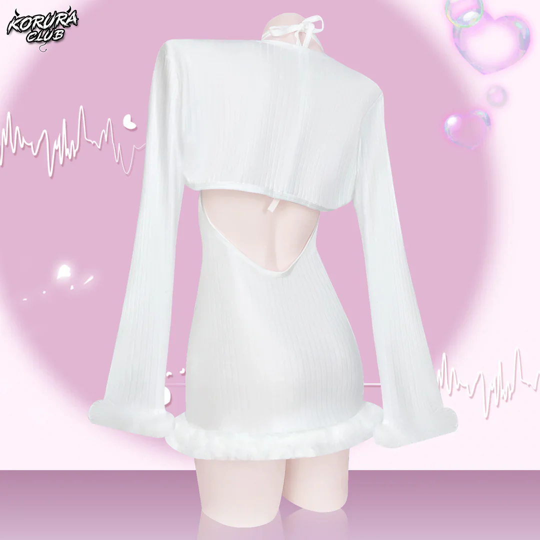 Heart-Trimmed Frayed Skirt KO116 - Image 9