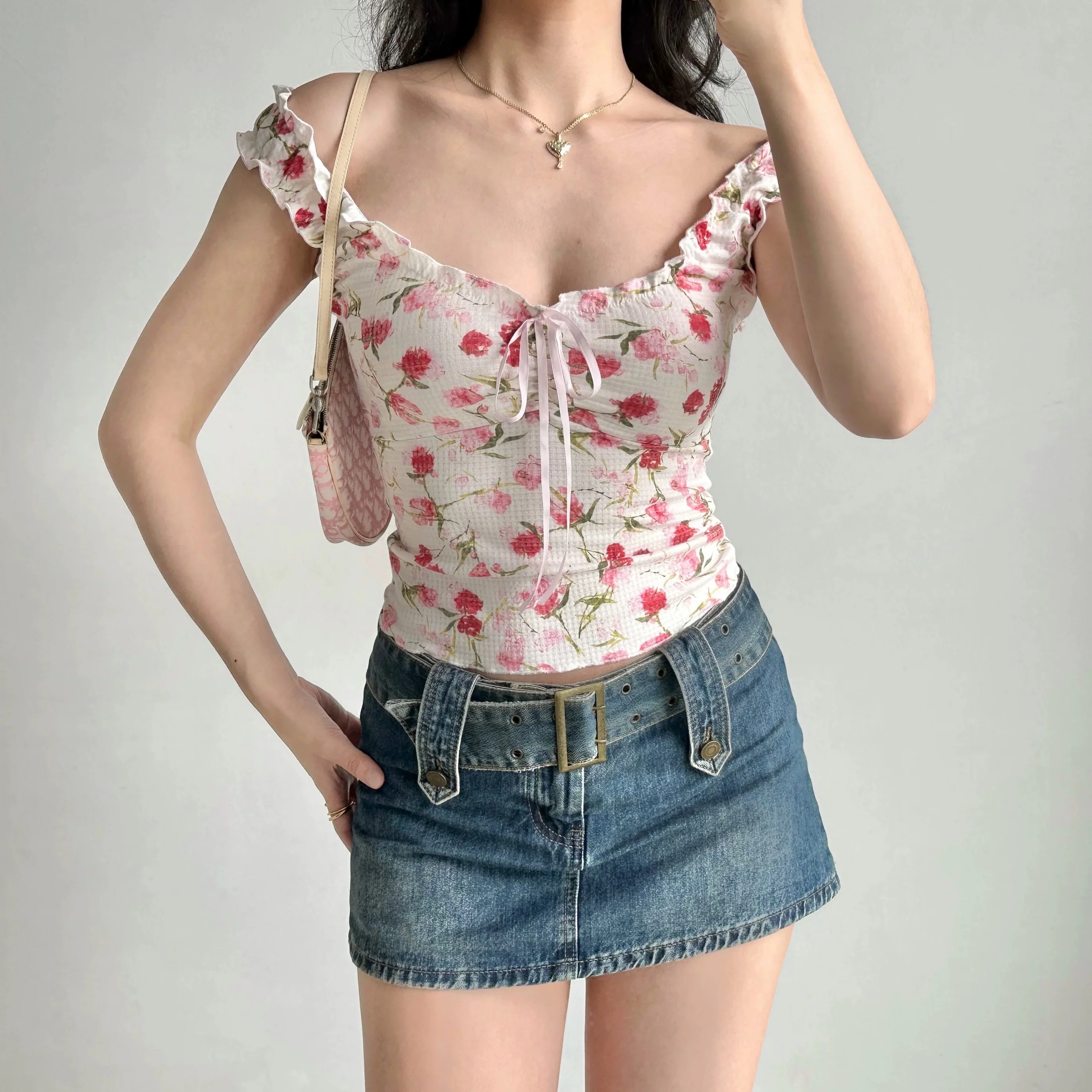 Printed Sleeveless Tank Top HA29705 - Image 4