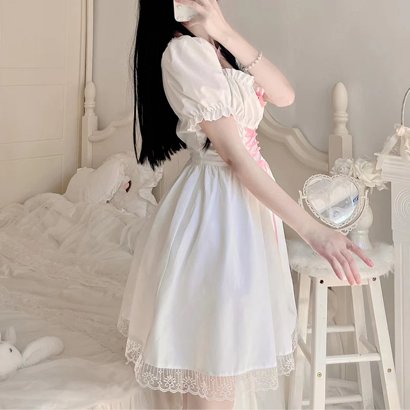 Puff Sleeve Lace Princess Dress    HA0548 - Image 4