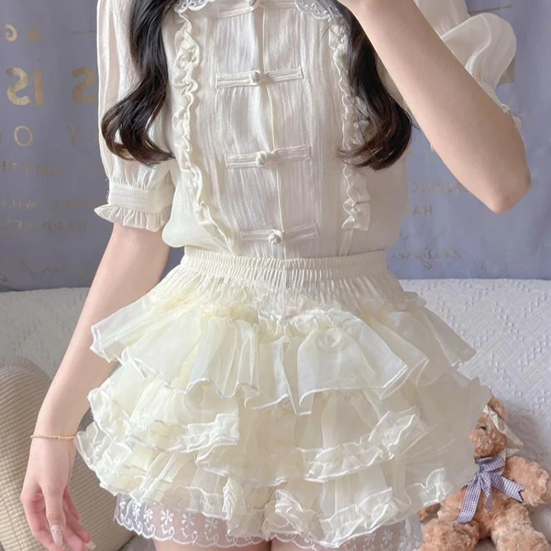 Pumpkin Hakama Cake Skirt   HA2193 - Image 3