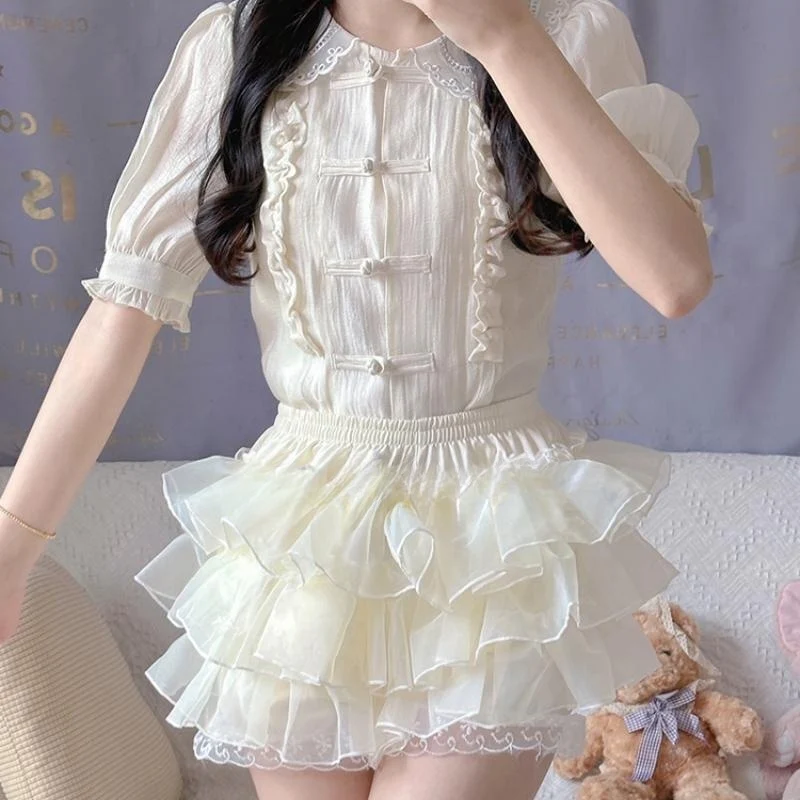 Pumpkin Hakama Cake Skirt   HA2193 - Image 4