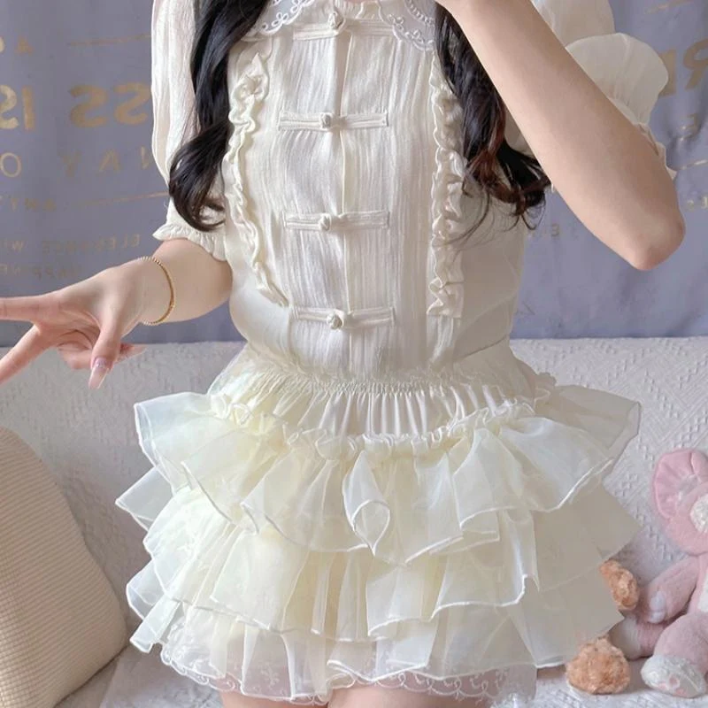 Pumpkin Hakama Cake Skirt   HA2193 - Image 5