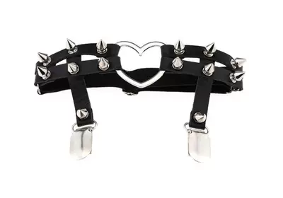 Punk Studded Garter Leg Rings HA2190 - Image 8
