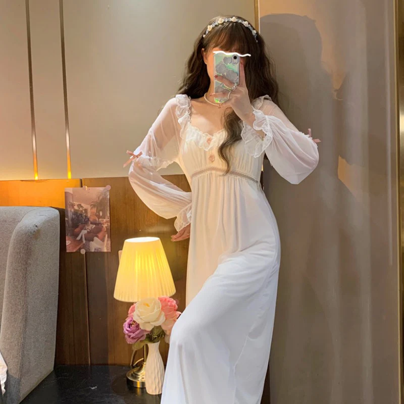 Pure Desire Long Sleeve Nightdress HA0928 - Image 3