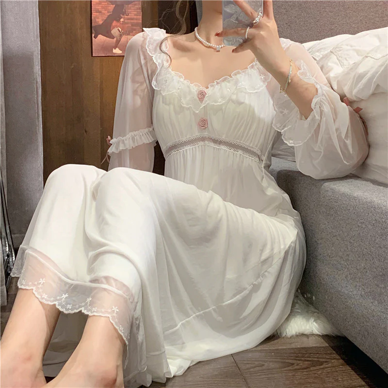 Pure Desire Long Sleeve Nightdress HA0928 - Image 5