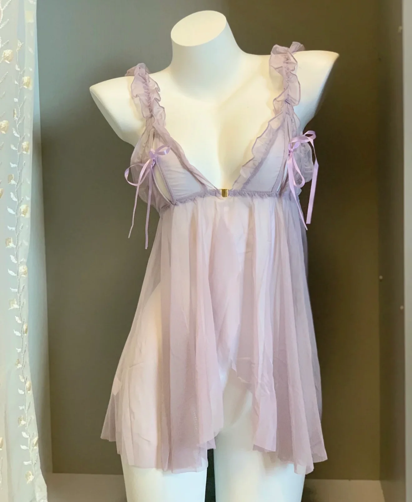 Purple lace dress HA2818 - Image 5