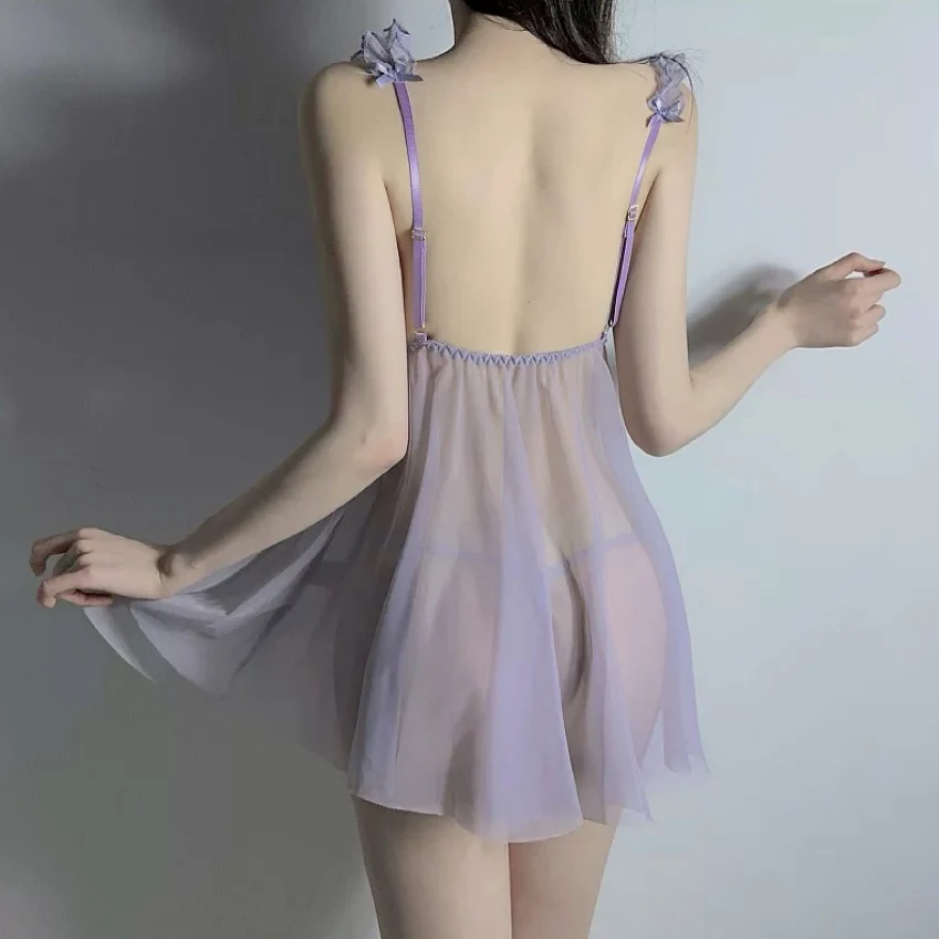 Purple lace dress HA2818 - Image 7