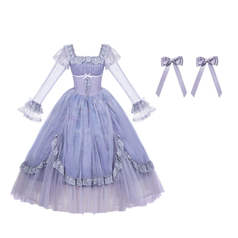 Purple lace lolita dress HA29747 - Image 6
