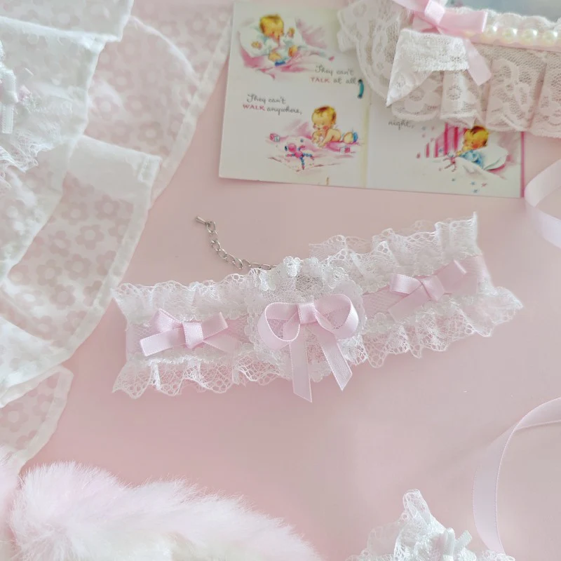 Purple Pink Sweet Side Clip & Neckband    HA1981 - Image 3