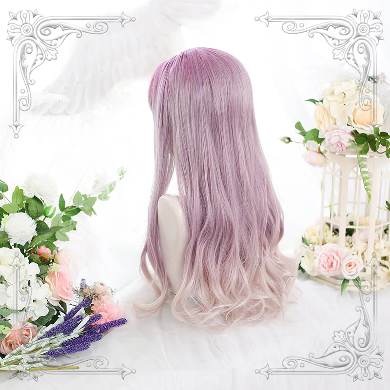 Purple rhyme big curly gradient long curly hair  HA0466 - Image 5
