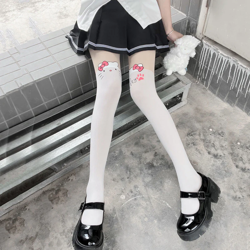 Pussy pure desire white stockings   HA0888 - Image 2