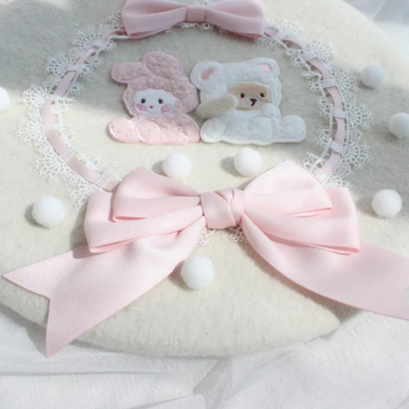 Rabbit bear autumn winter beret  HA1393 - Image 5