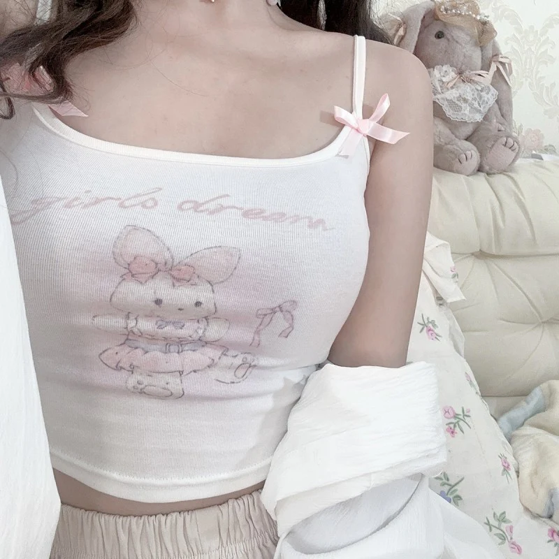 Rabbit bear short sleeve t-shirt suspenders   HA2141 - Image 4