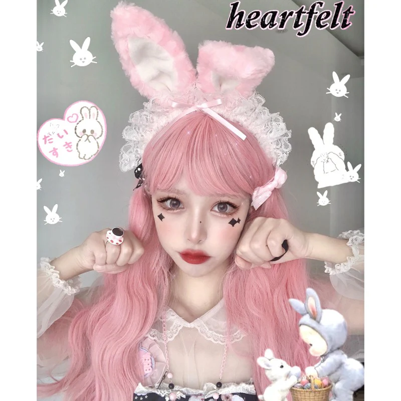 Rabbit ear plush headband   HA2148 - Image 2