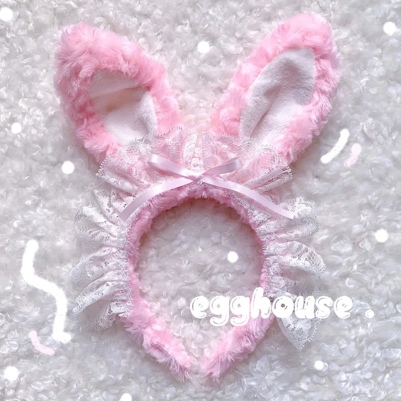 Rabbit ear plush headband   HA2148 - Image 3