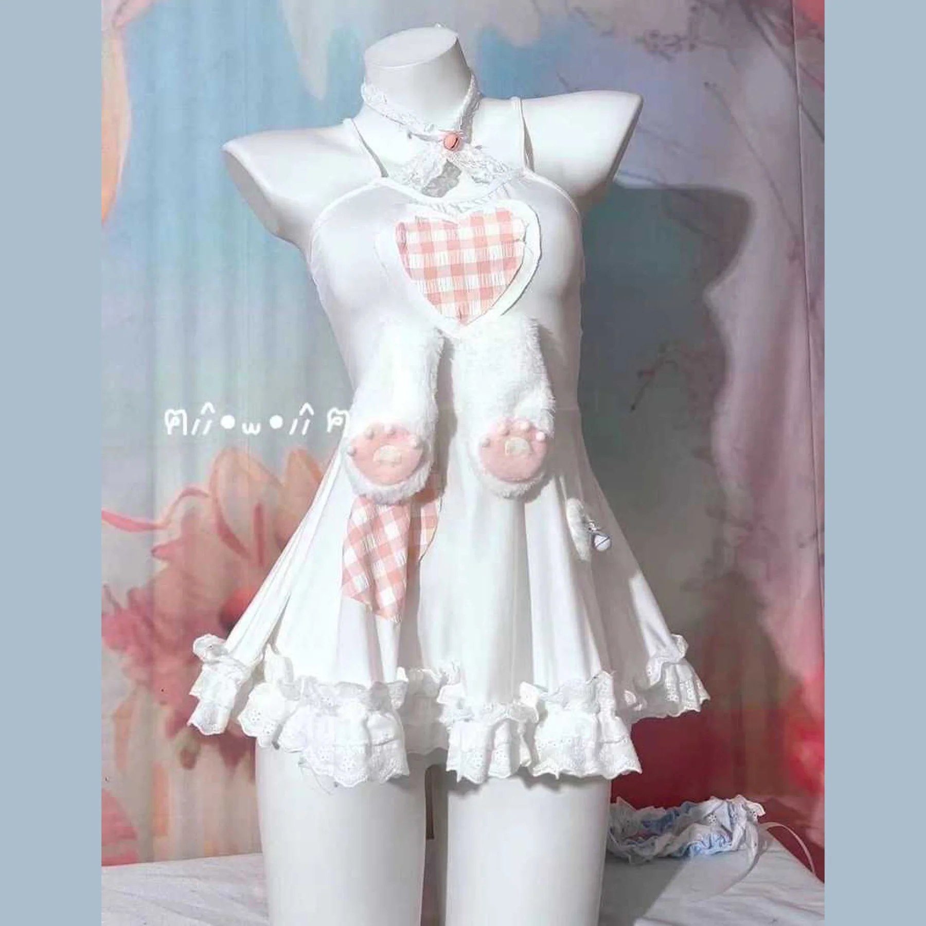 Rabbit ears suspender dress HA2671 - Image 3