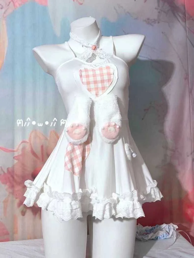 Rabbit ears suspender dress HA2671 - Image 4
