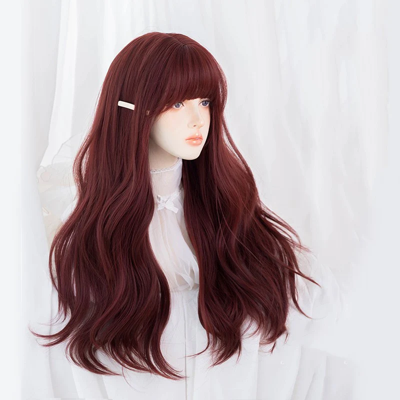 Red Big Wave Long Curly Wig   HA1241 - Image 5