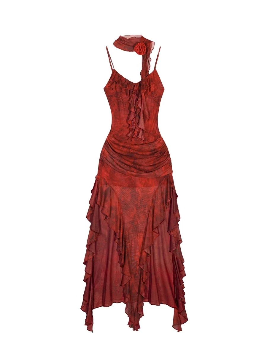 Red Flame Dress HA29713 - Image 6