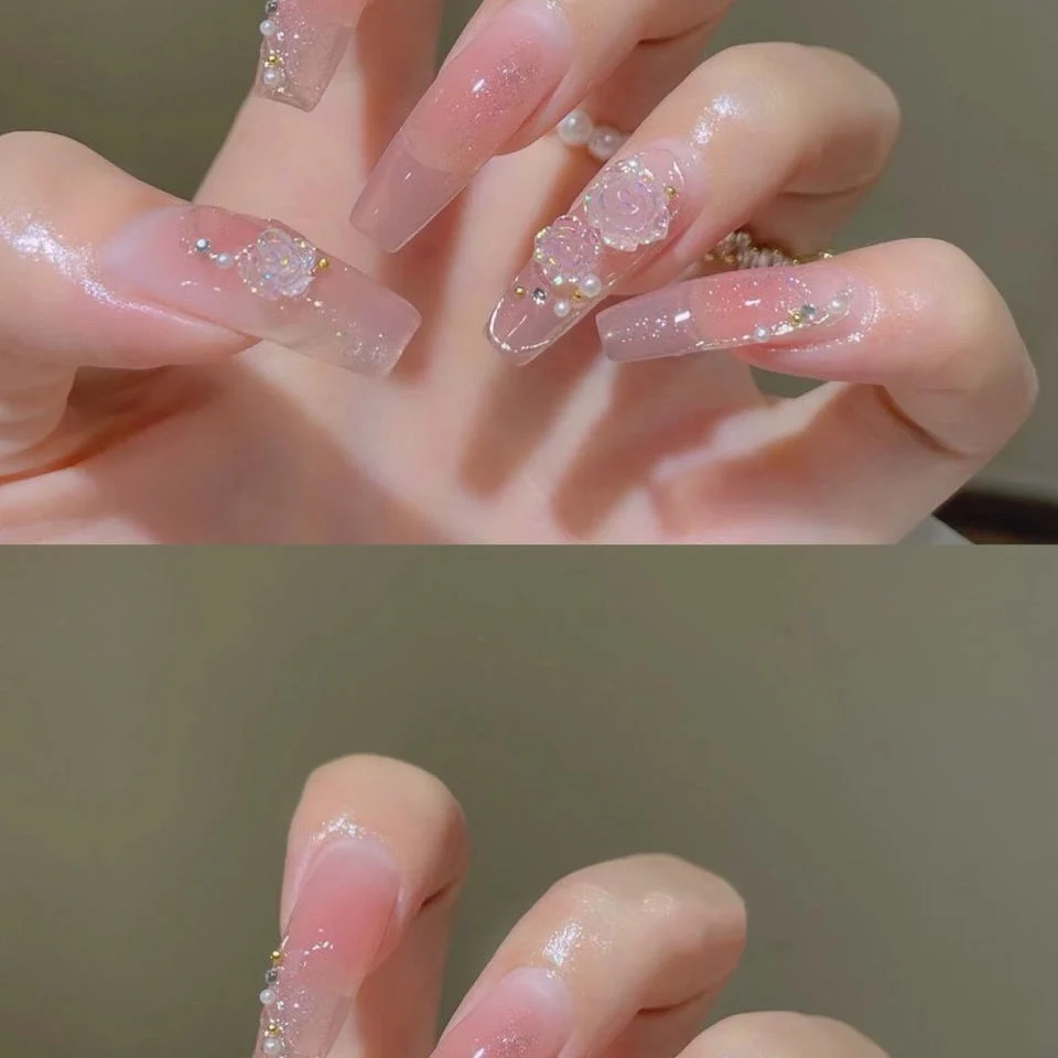Removable Wearable Nails Gentle Girl Nail Patches   HA0169 - Image 2