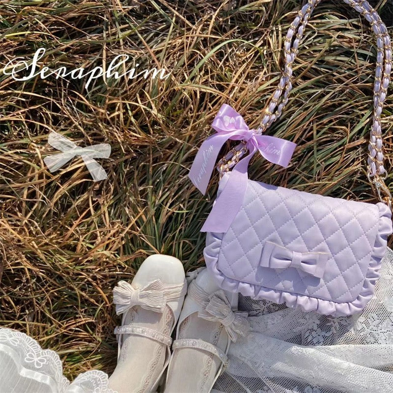 Rhombus Solid Color Chain Shoulder Bag  HA1659 - Image 3
