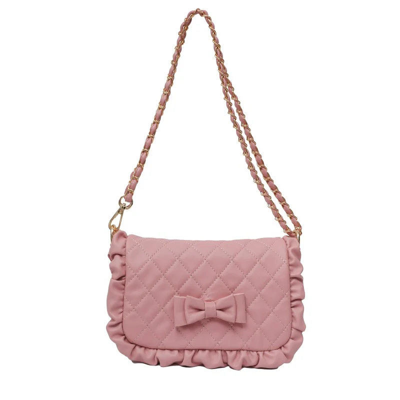 Rhombus Solid Color Chain Shoulder Bag  HA1659 - Image 8