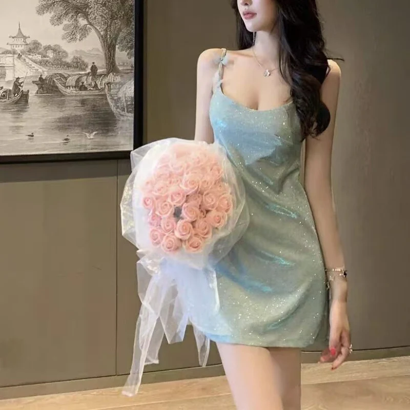 Ribbon Cross Backless Sling Dress  HA1876 - Image 2