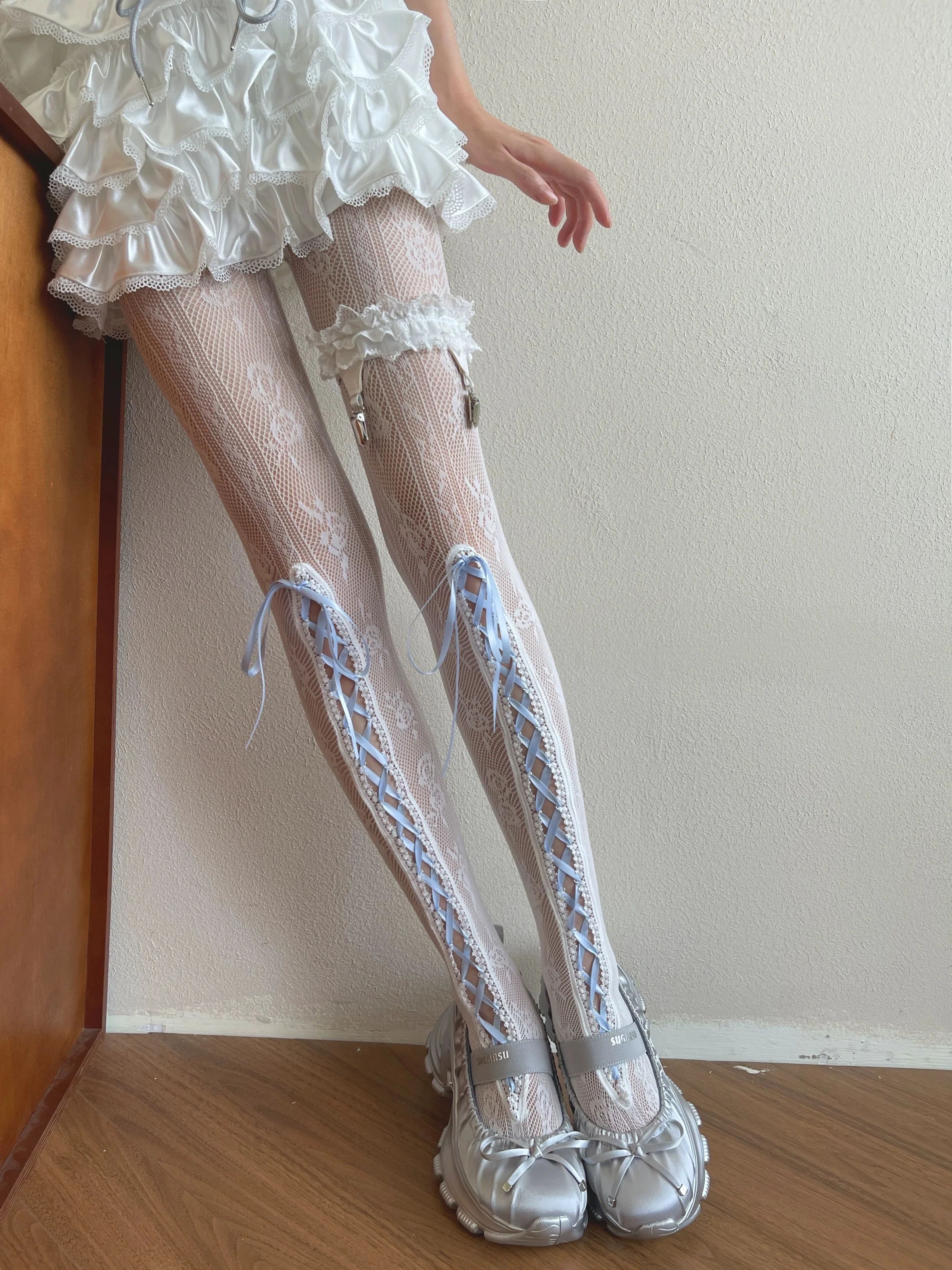 Ribbon lace socks HA29748 - Image 4
