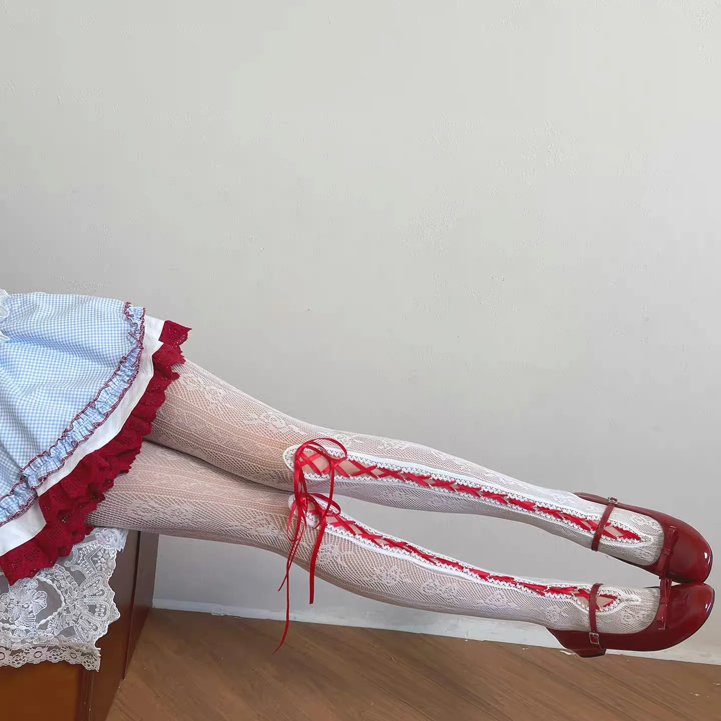 Ribbon lace socks HA29748 - Image 9