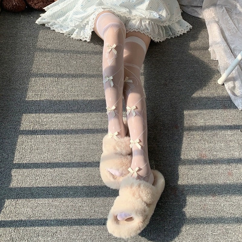 Ribbon stockings HA1717 - Image 2