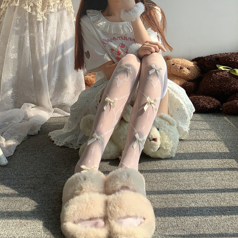 Ribbon stockings HA1717 - Image 3