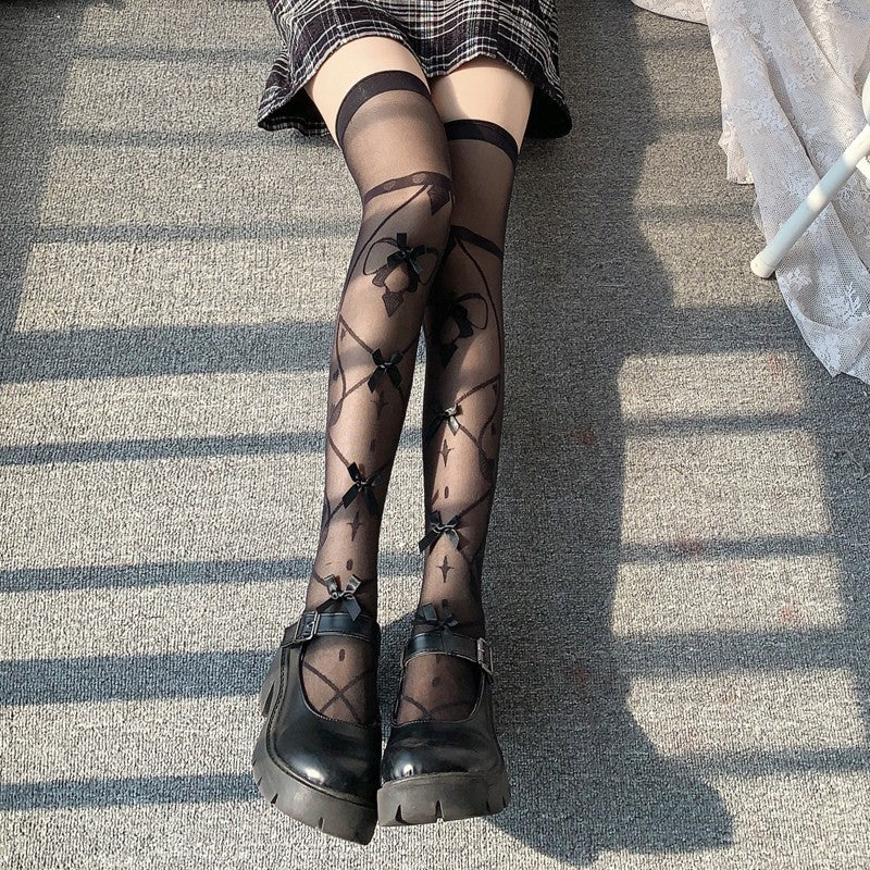 Ribbon stockings HA1717 - Image 5
