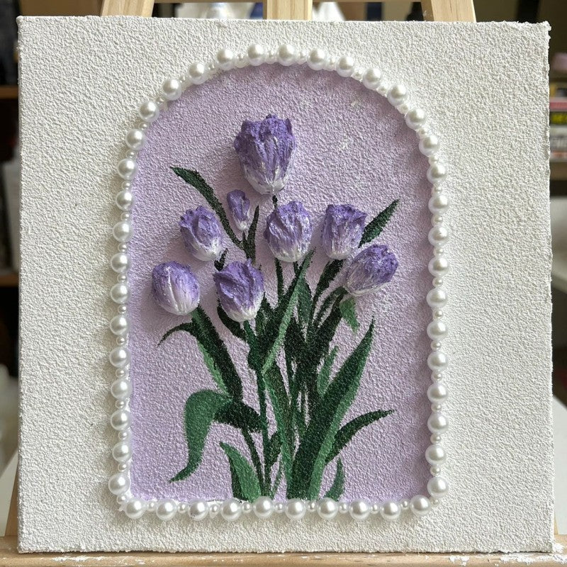 Rose flower tulip hanging painting   HA1524 - Image 3