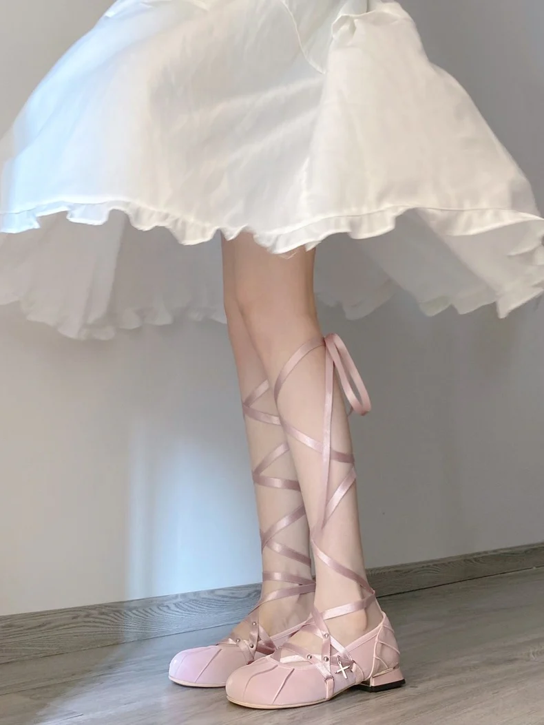 Round toe marie lace up shoes HA1586 - Image 12