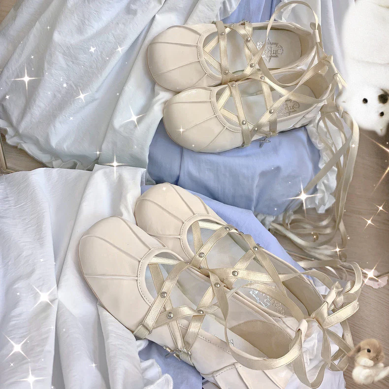 Round toe marie lace up shoes HA1586 - Image 3