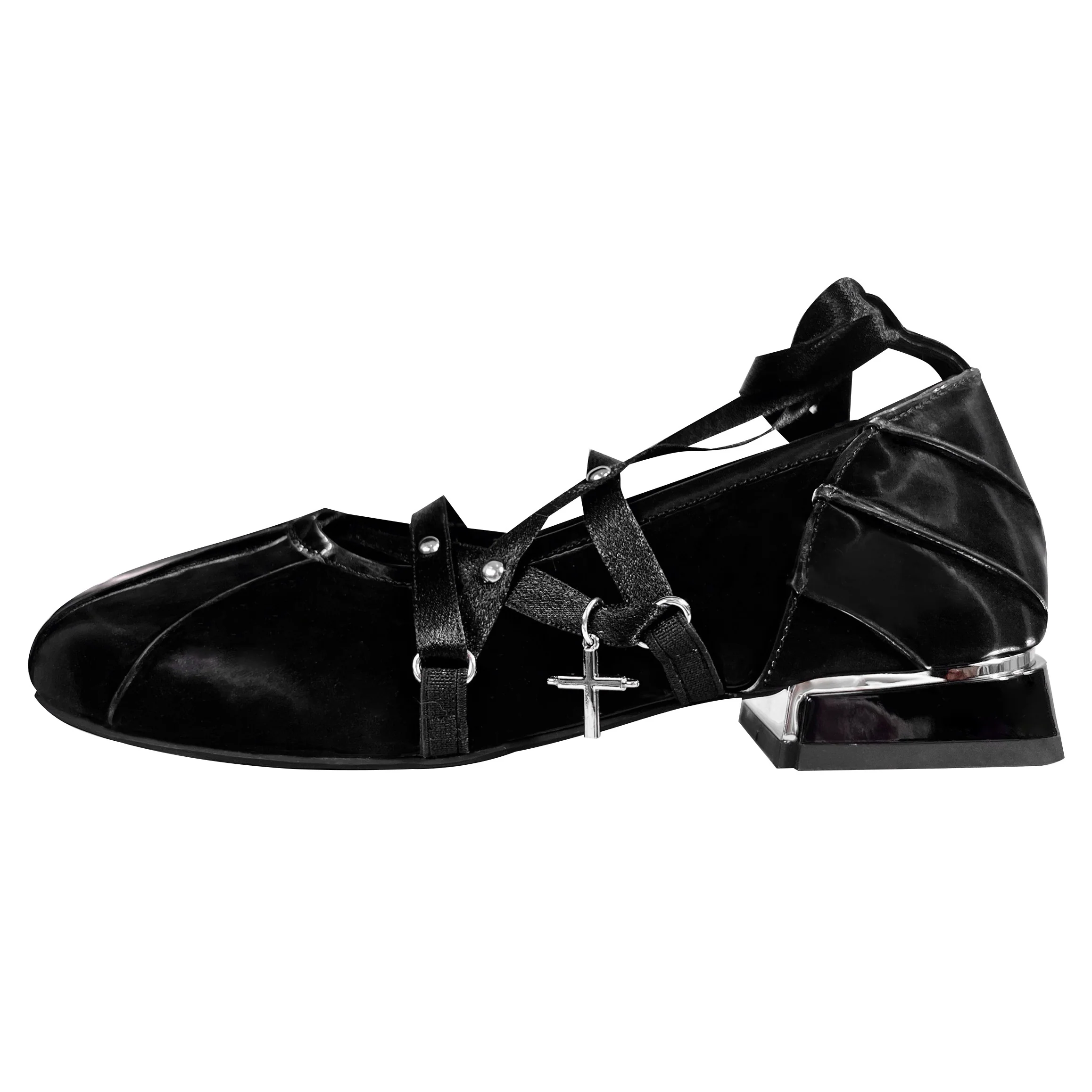Round toe marie lace up shoes HA1586 - Image 8