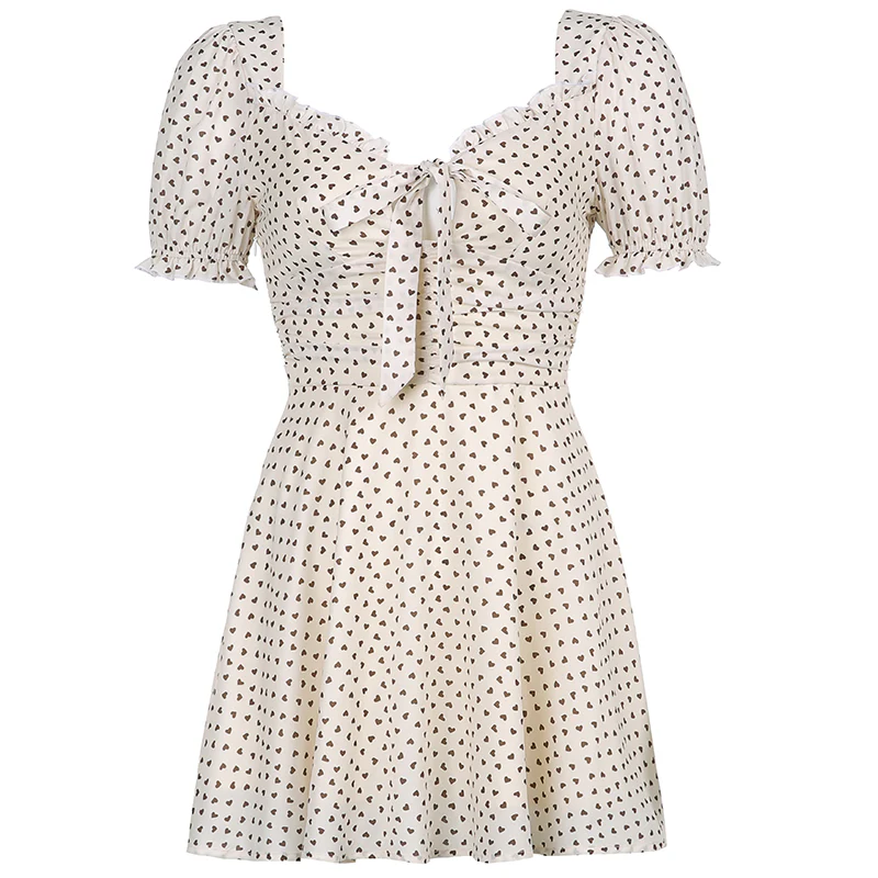 Rustic floral square neck dress  HA0646 - Image 7