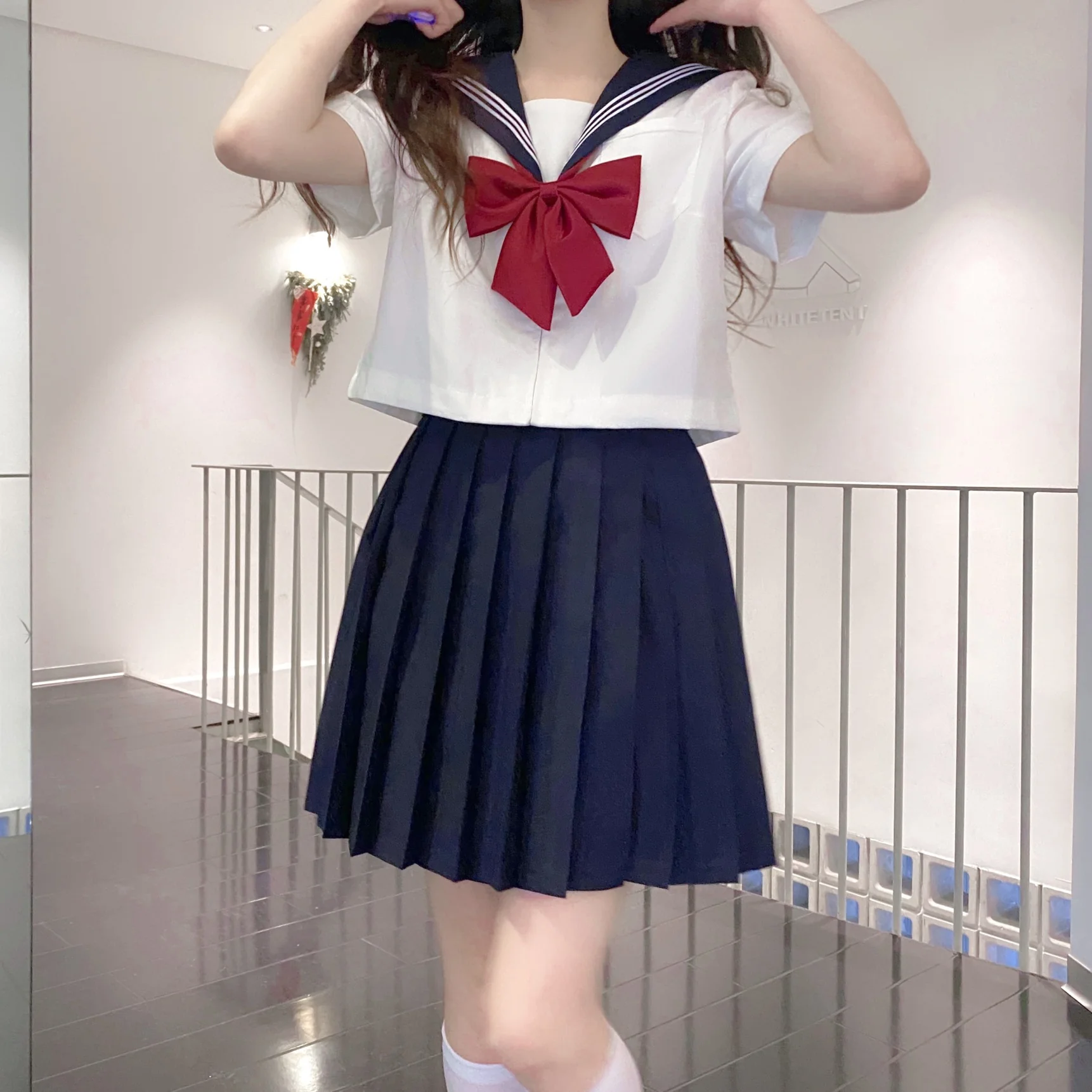 Sailor suit jk uniform skirt suit   HA1118 - Image 4