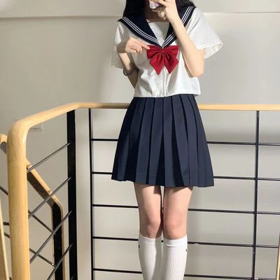 Sailor suit jk uniform skirt suit   HA1118 - Image 6
