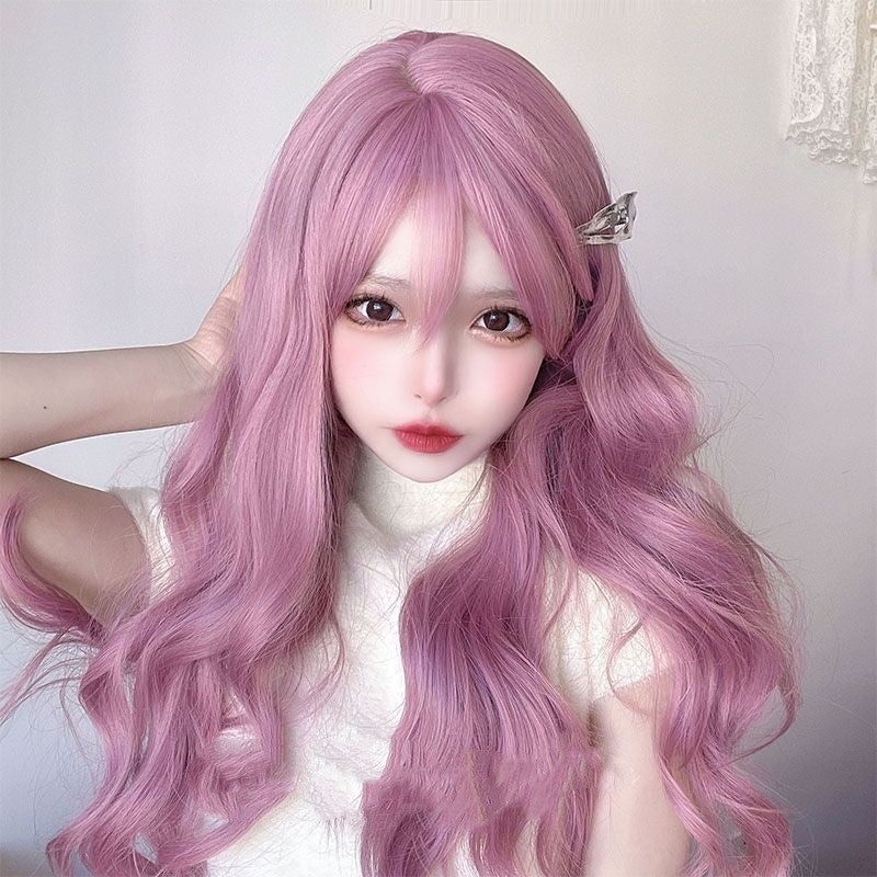 Sakura powder long curly hair HA1299 - Image 2