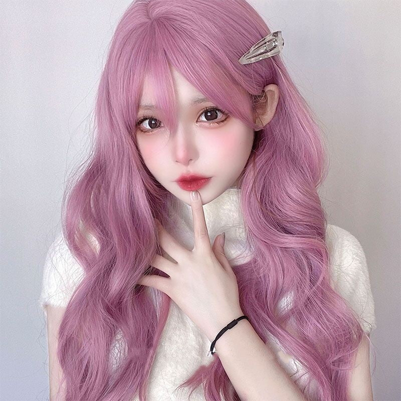 Sakura powder long curly hair HA1299 - Image 4