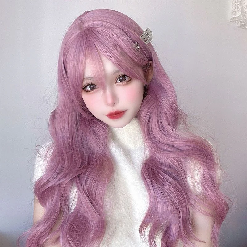 Sakura powder long curly hair HA1299 - Image 5